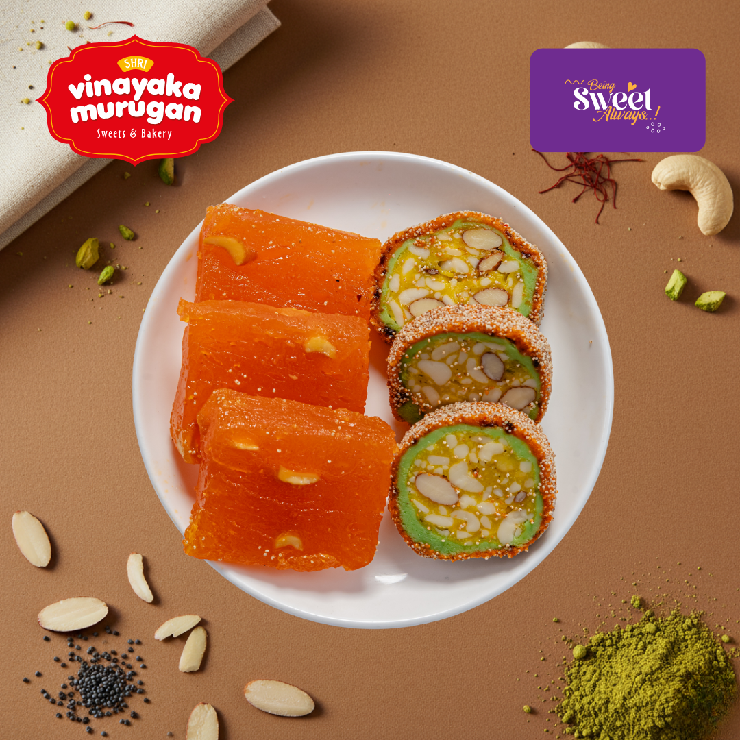 Bombay Karachi Halwa & Dry Fruit Roll